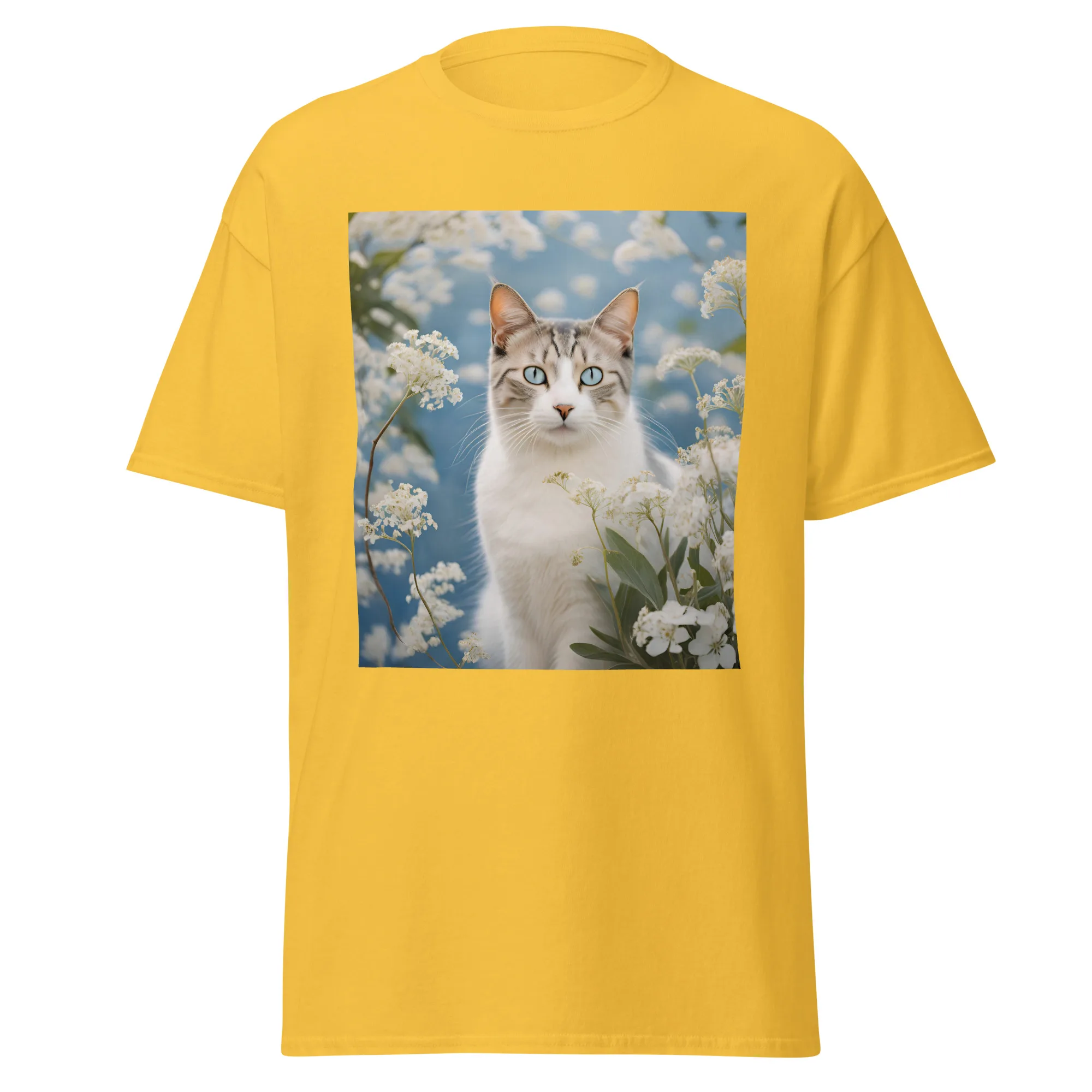 T-Shirt "Katze mit Blumen" 15 T-Shirt "Katze mit Blumen" – Bild 15