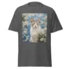 T-Shirt "Katze mit Blumen" 33 T-Shirt "Katze mit Blumen" - unisex classic tee dark heather front 682df084441f3