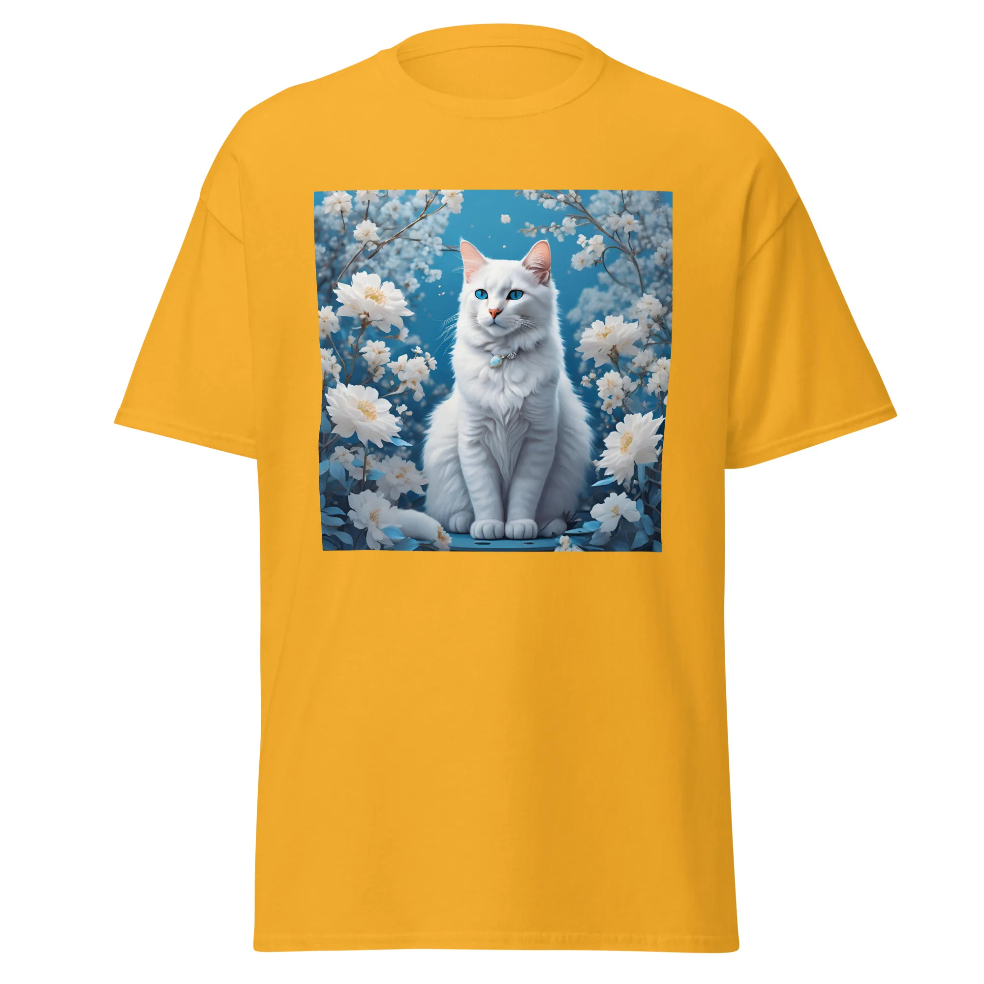 T-Shirt "Weiße Katze" 10 T-Shirt "Weiße Katze" – Bild 10