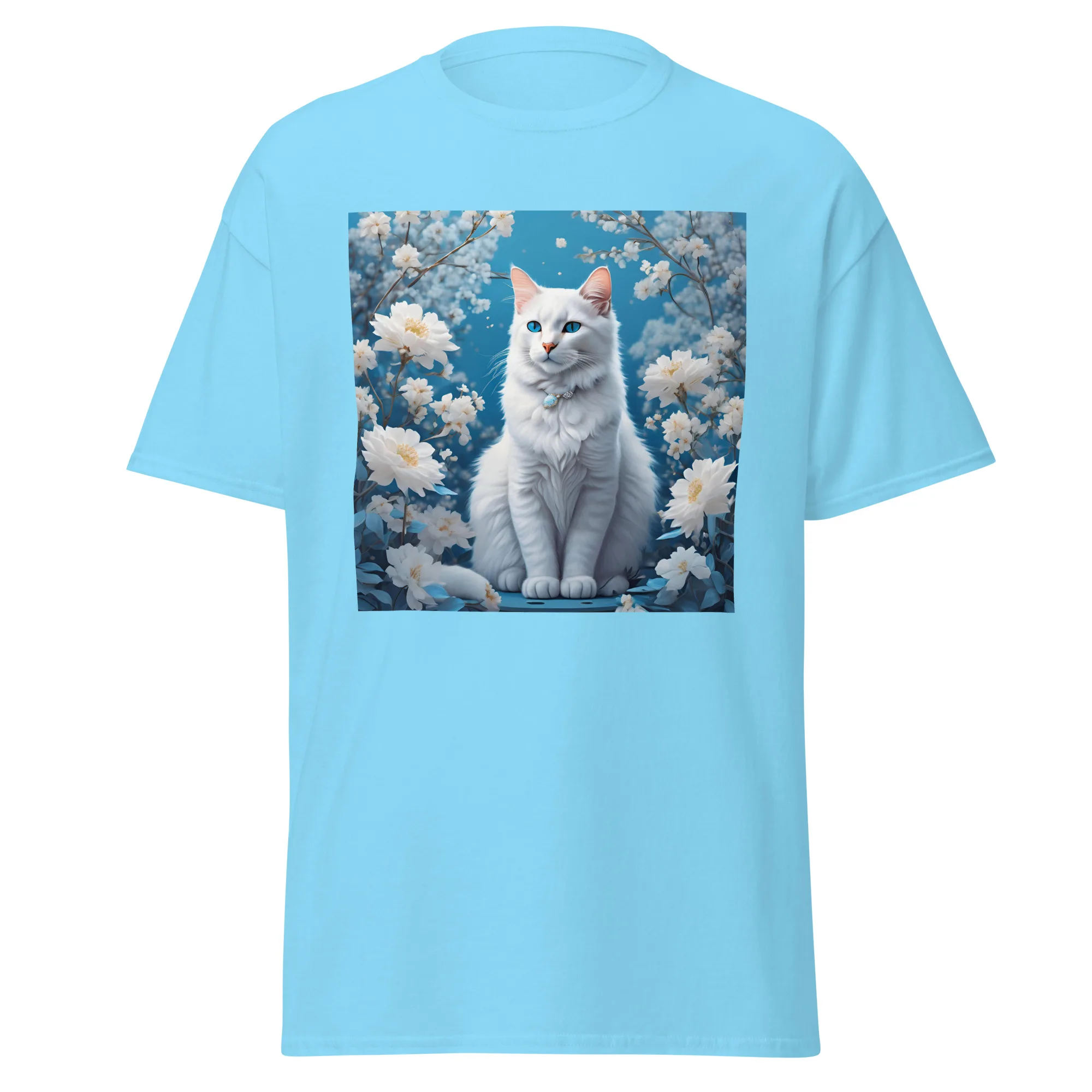 T-Shirt "Weiße Katze" 13 T-Shirt "Weiße Katze" – Bild 13