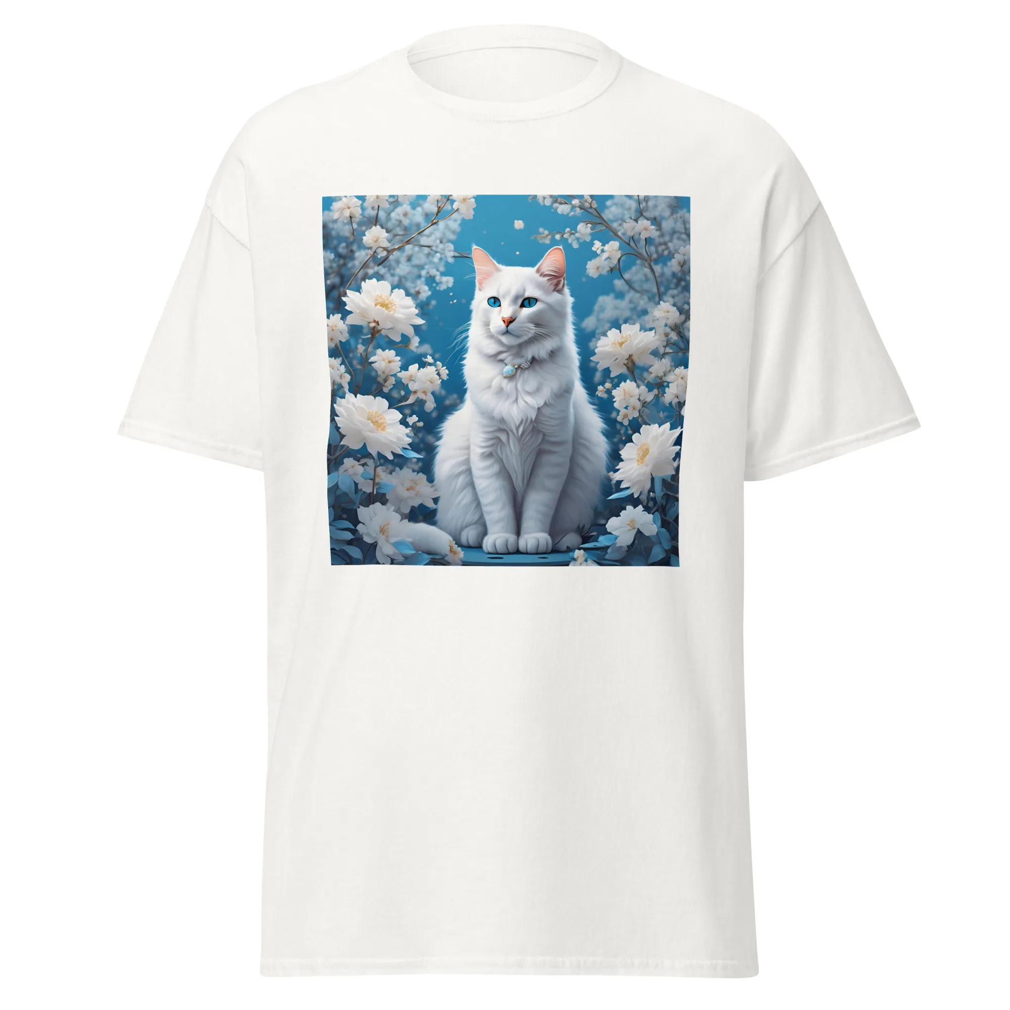 T-Shirt "Weiße Katze" 16 T-Shirt "Weiße Katze" – Bild 16