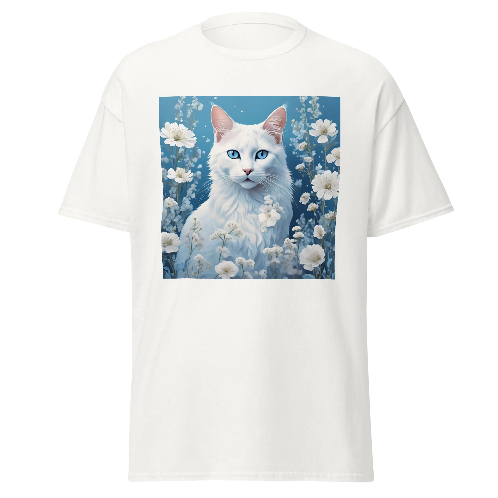 T-Shirt "Weißes Kätzchen" 16 T-Shirt "Weißes Kätzchen" – Bild 16