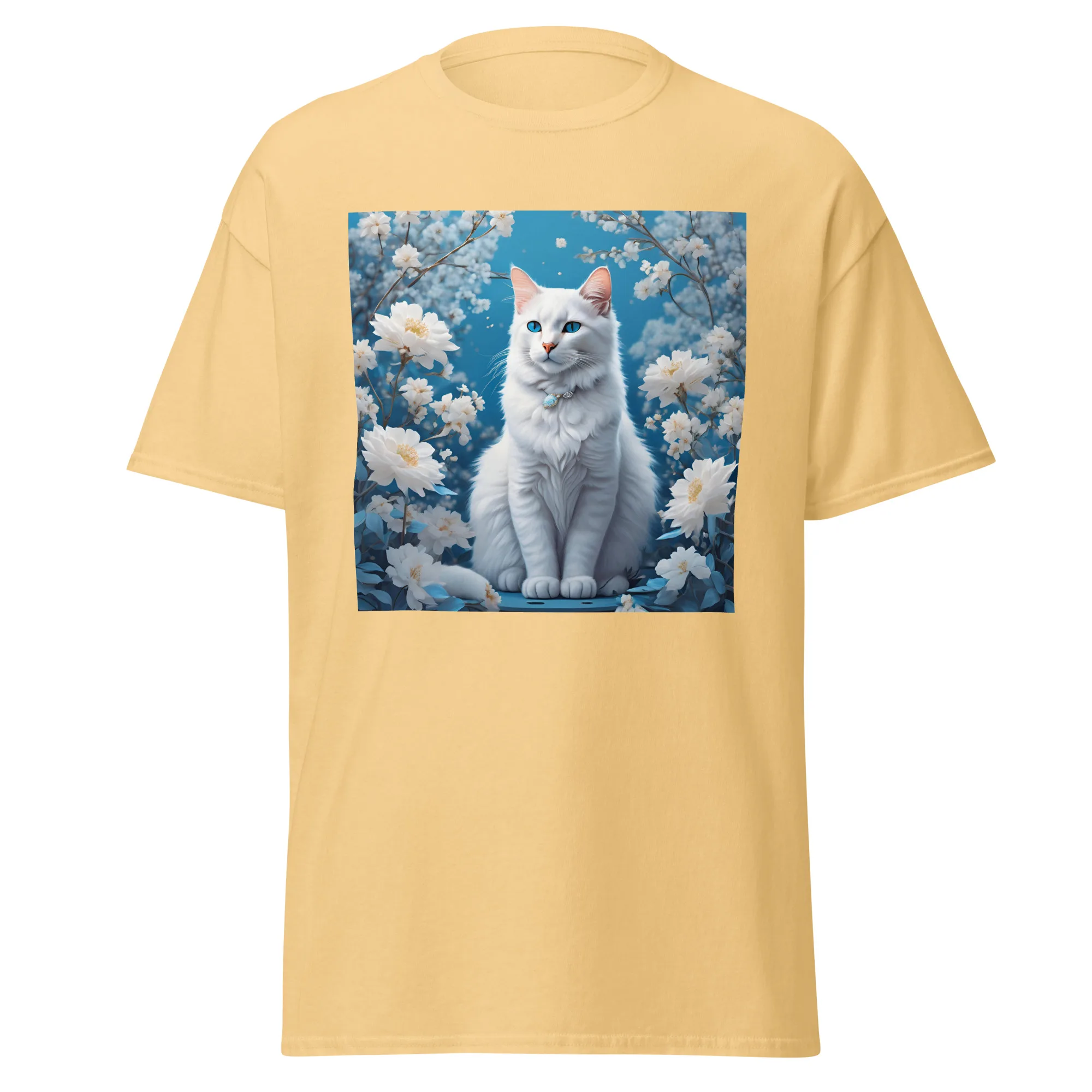 T-Shirt "Weiße Katze" 14 T-Shirt "Weiße Katze" – Bild 14