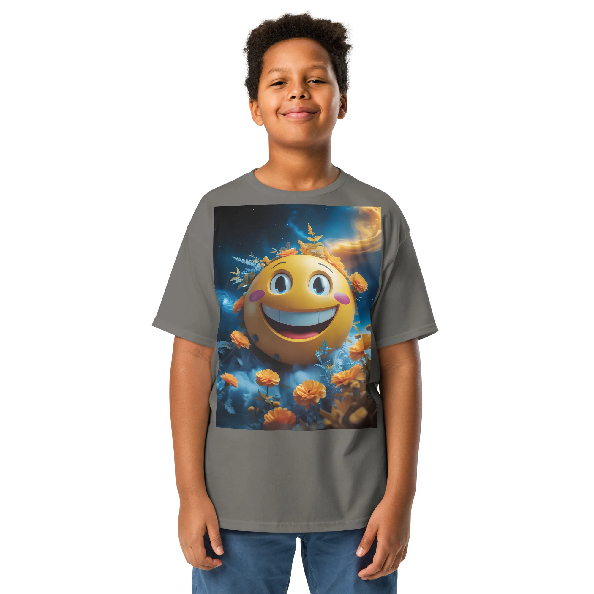 T-Shirt "Smiley lächelnd" 4 T-Shirt "Smiley lächelnd" – Bild 4