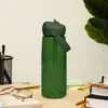 Wasserflasche mit umklappbarem Trinkhalm 36 Wasserflasche mit umklappbarem Trinkhalm - flip straw water bottle forest green back 694fd8766e754