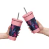 Thermobecher mit Strohhalm - insulated tumbler with a straw pink 20 oz back 6951ad6aab61b