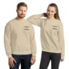 Unisex-Pullover - unisex crew neck sweatshirt sand front 6951771e7a931