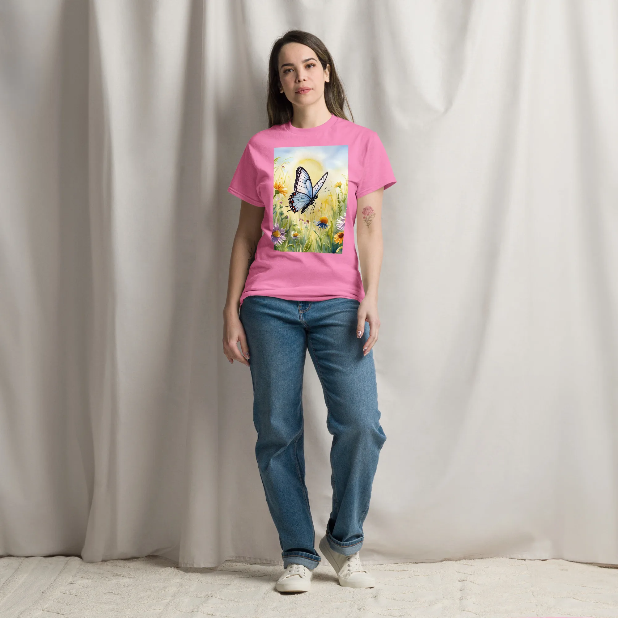 T-Shirt "Schmetterling auf der Wiese" 9 T-Shirt "Schmetterling auf der Wiese" – Bild 9