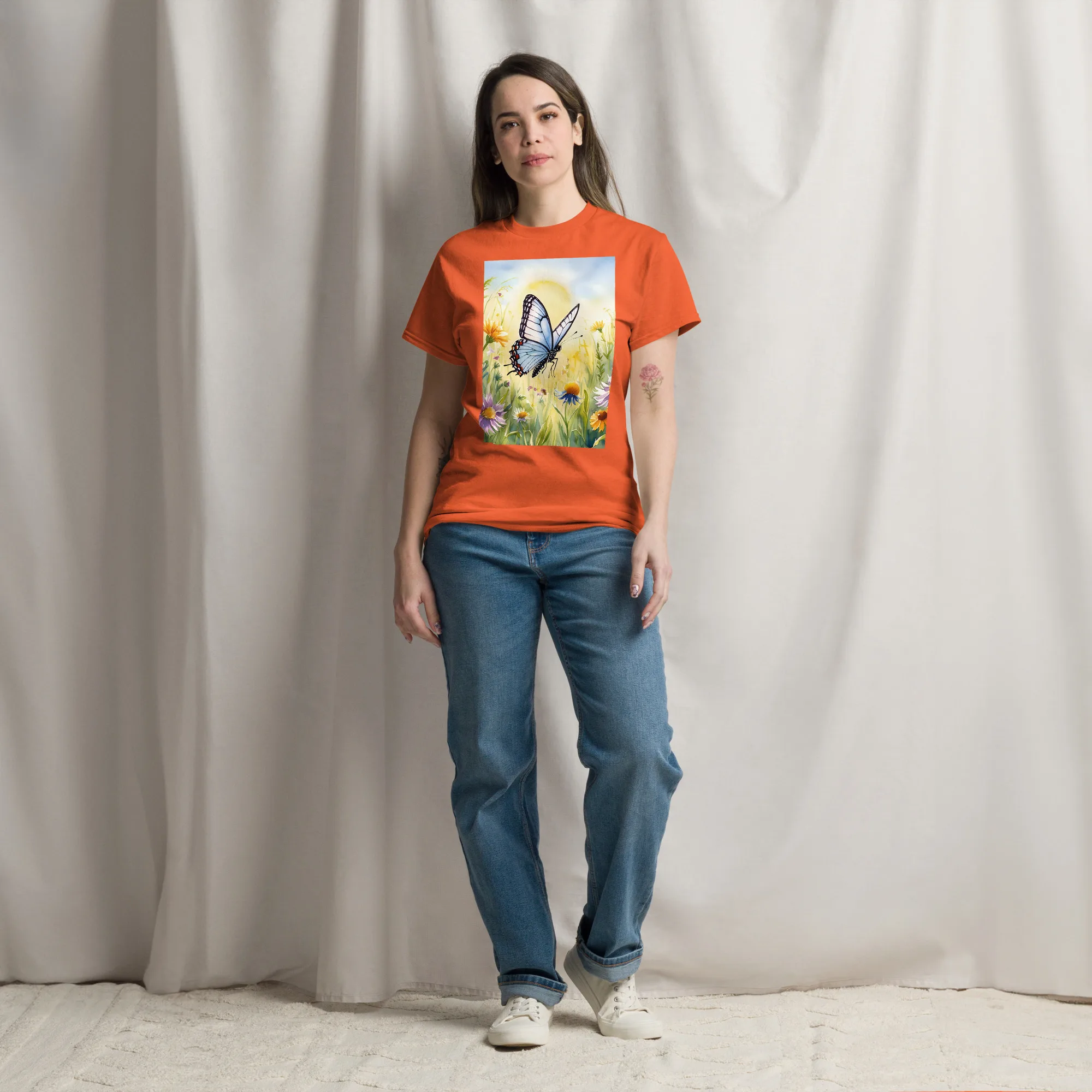 T-Shirt "Schmetterling auf der Wiese" 7 T-Shirt "Schmetterling auf der Wiese" – Bild 7