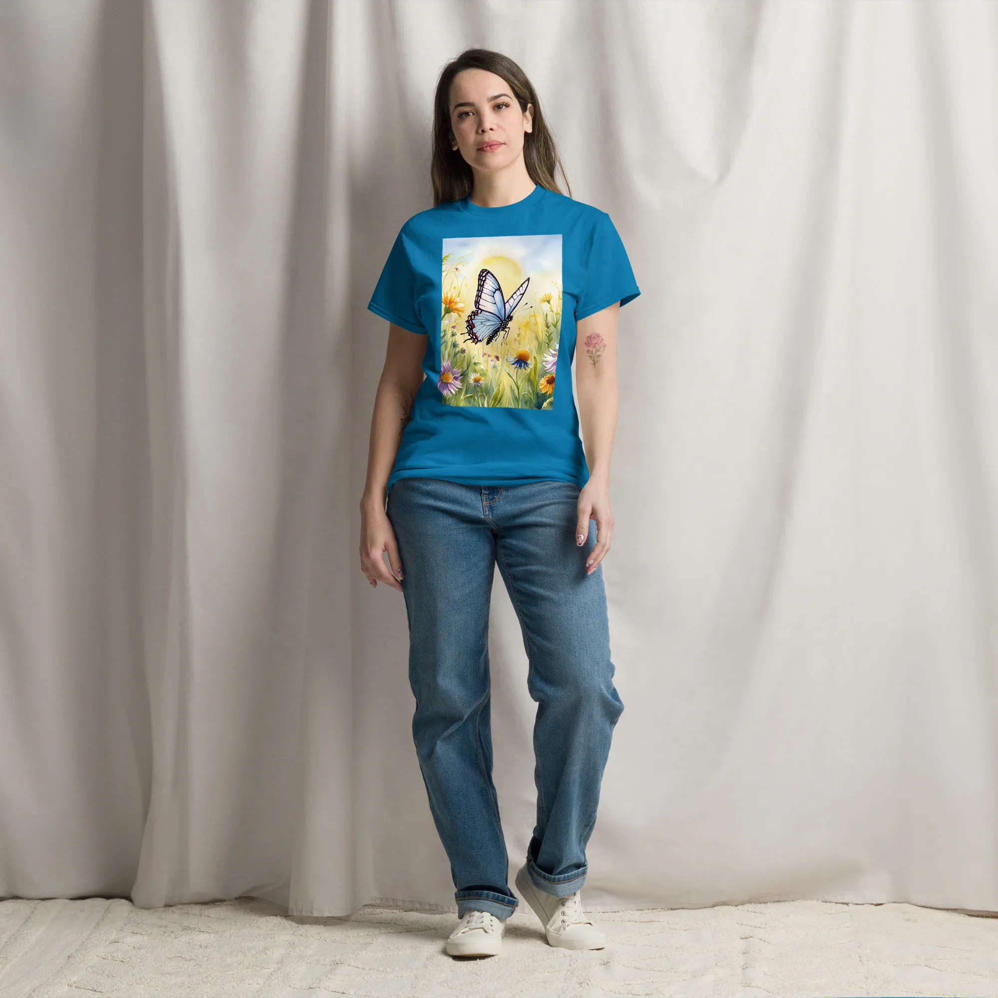 T-Shirt "Schmetterling auf der Wiese" 5 T-Shirt "Schmetterling auf der Wiese" – Bild 5