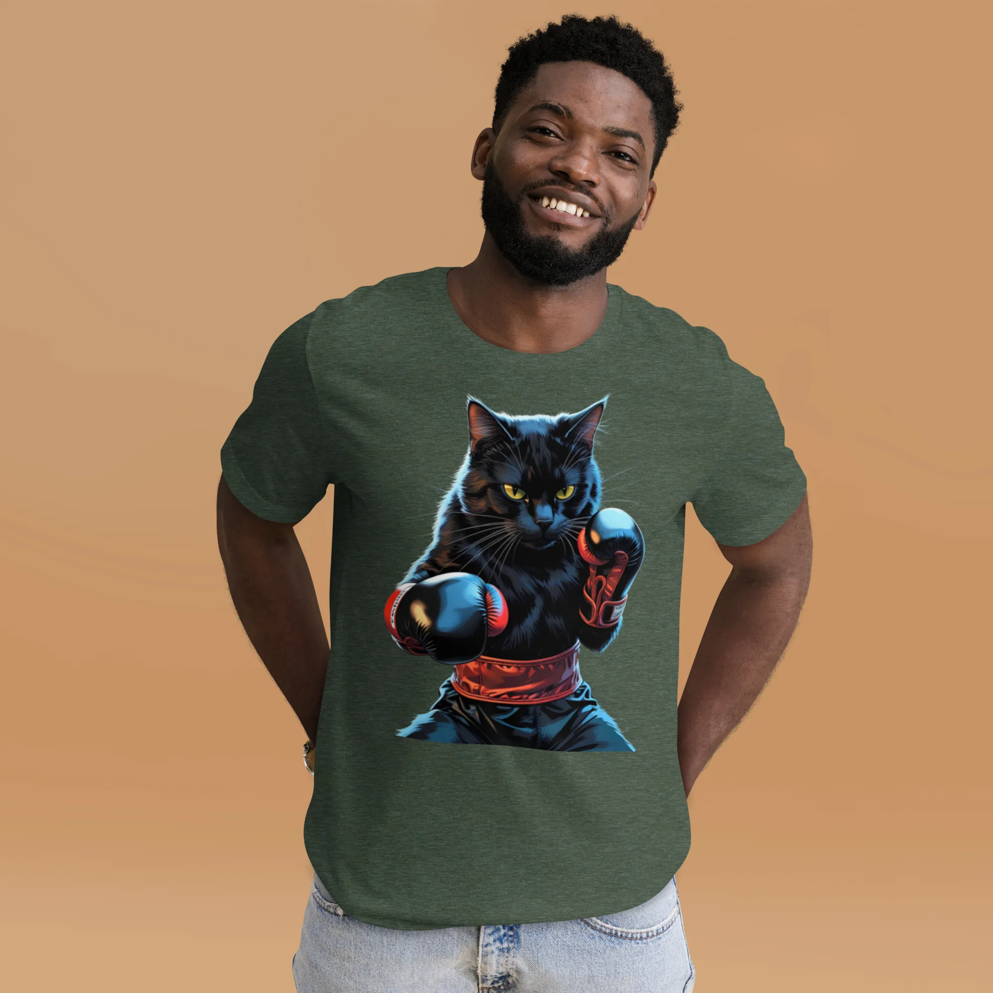 T-Shirt "schwarze Boxerkatze" 3 T-Shirt "schwarze Boxerkatze" – Bild 3