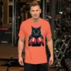 T-Shirt "Boxerkatze" - unisex staple t shirt heather orange front 697380ebe5529