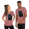 T-Shirt "weise Katze " - unisex staple t shirt mauve front 69737b510b3f9