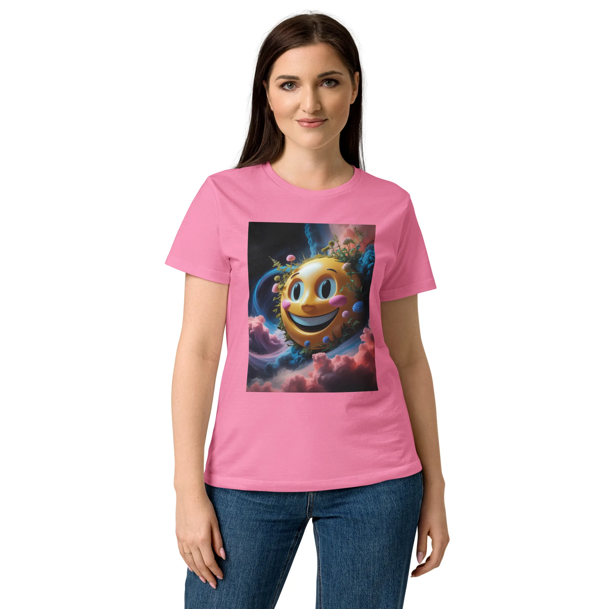 T-Shirt für Damen "Smiley"