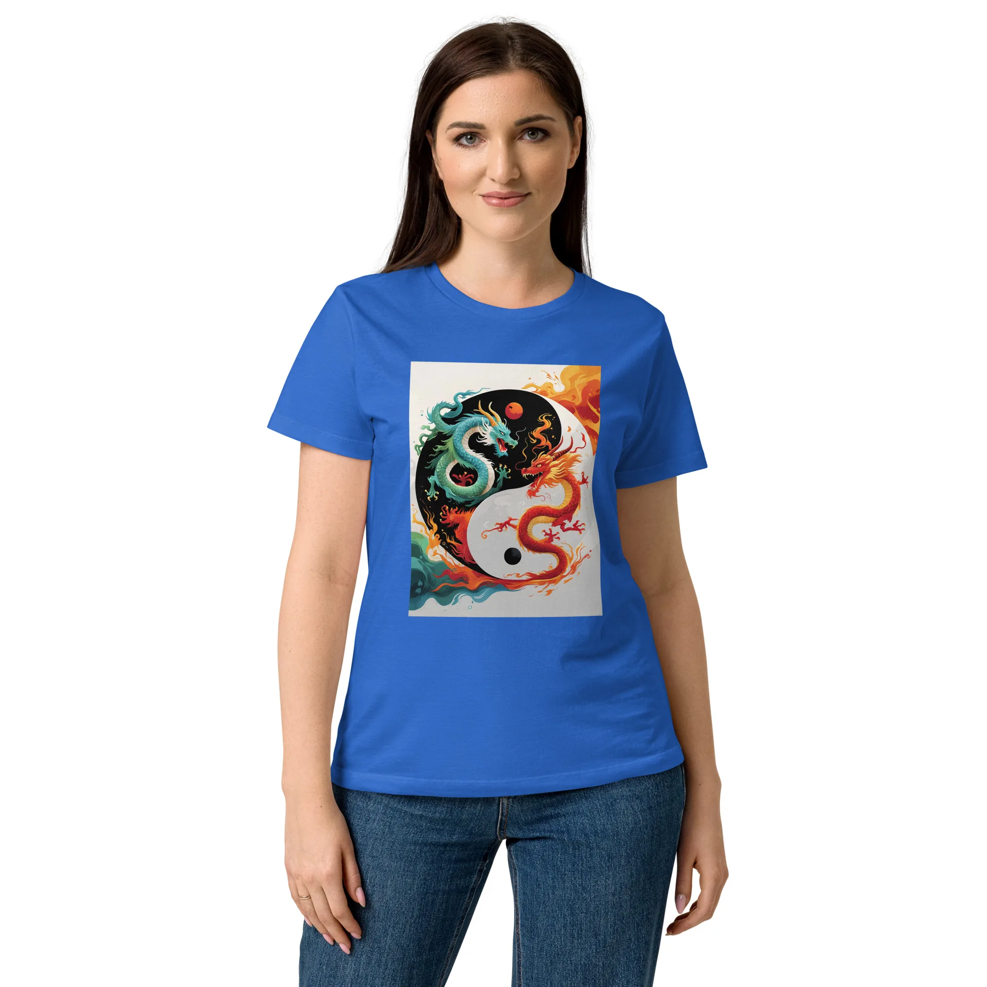 T-Shirt "Yin und Yang mit Drachen" 3 T-Shirt "Yin und Yang mit Drachen" – Bild 3