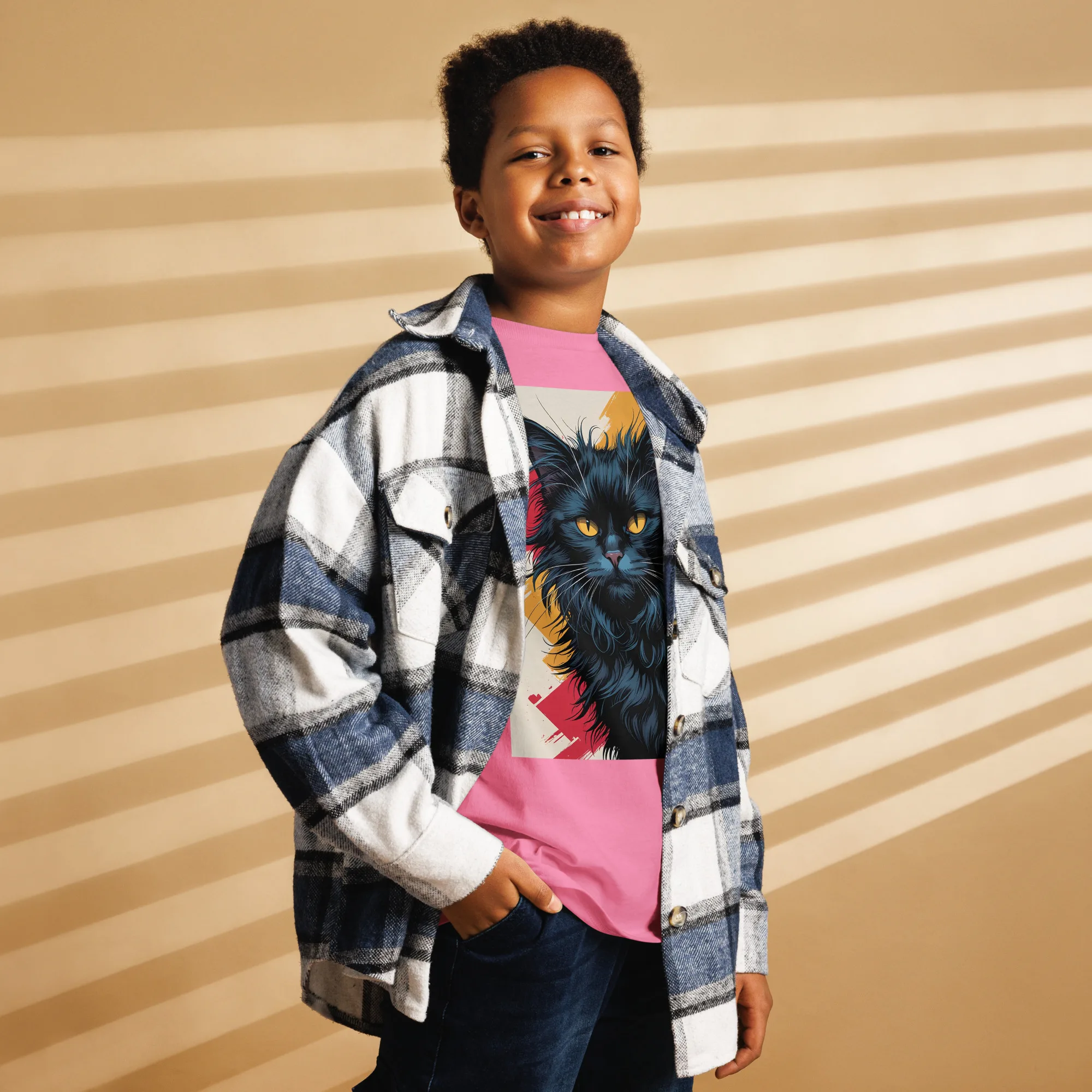 T-Shirt "schwarze Katze"