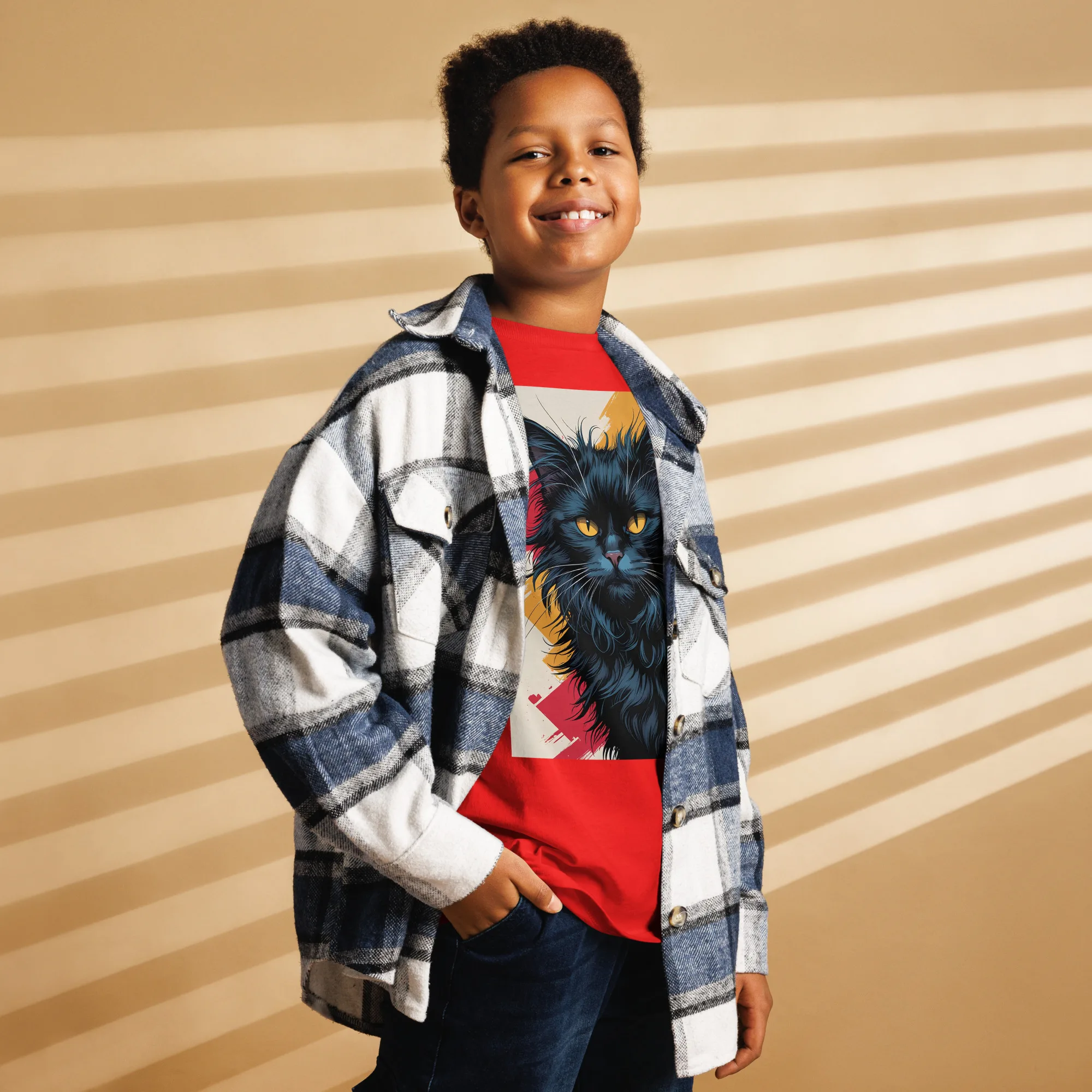 T-Shirt "schwarze Katze" 2 T-Shirt "schwarze Katze" – Bild 2