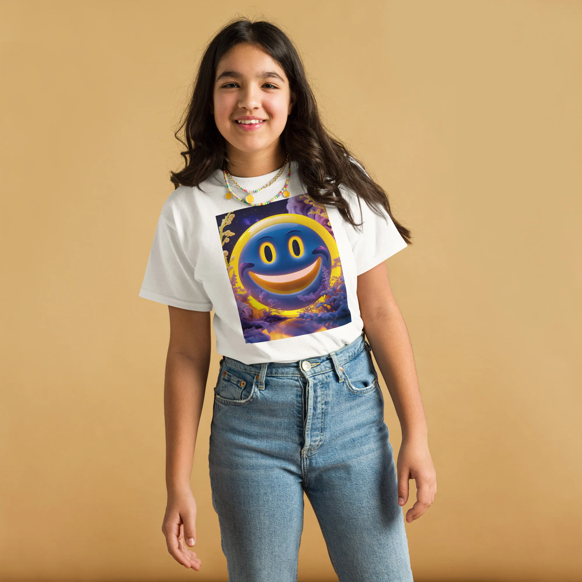 T-Shirt "blauer Smiley" 8 T-Shirt "blauer Smiley" – Bild 8
